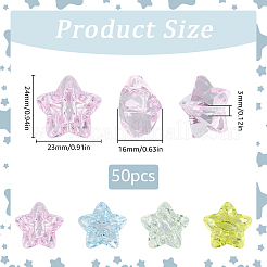 Прозрачные акриловые бусины&nbsp;MACR-SC0001-57B