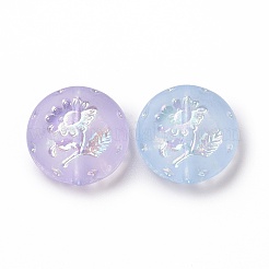 Прозрачные матовые акриловые бусины OACR-P013-41M