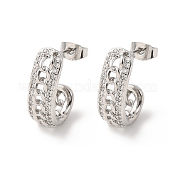 Серьги-гвоздики из циркония EJEW-B153-15P