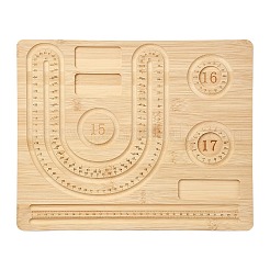 Прямоугольные доски для дизайна деревянных браслетов&nbsp;TOOL-YWC0003-03A