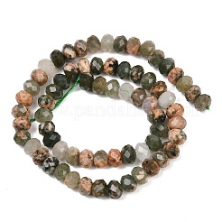 Естественный зеленый опал бисер нитей&nbsp;G-C259-A51-5x8mm