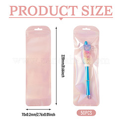 50 sachet refermable de rangement pour bracelet de montre en plastique PP&nbsp;ABAG-TADJ0003-01C