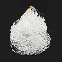 イミテーションオーストリアクリスタルガラスラウンドビーズ連売り  グレードAA  透明  10mm  穴：1mm  約40個/連  15インチ（38cm）&nbsp;GLAA-F030-10mm-01