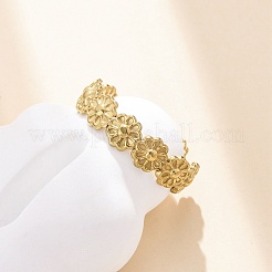 Кольцо-манжета из нержавеющей стали 304 для женщин&nbsp;RJEW-Z083-01G