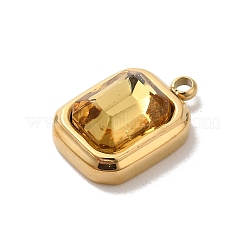 304 Edelstahl-Glasanhänger&nbsp;STAS-L022-062G-05