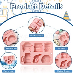 2 Silikon-Fondantform mit Tankstellenmotiv&nbsp;ST-CJ0043-023