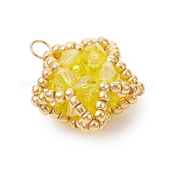 Подвески-звезды из стеклянных бусин&nbsp;PALLOY-MZ01083-03