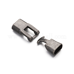 合金製スナップロッククラスプ留め金具  ガンメタ色  34mm&nbsp;LS-PALLOY-TAC0009-24AS