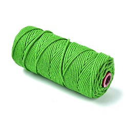コットン糸  DIYの工芸品について  ギフトラッピングとジュエリー作り  春の緑  3mm  約109.36ヤード（100m）/ロール&nbsp;OCOR-F014-01P