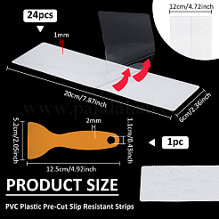 Bandes antidérapantes prédécoupées en plastique PVC&nbsp;AJEW-WH0609-466A