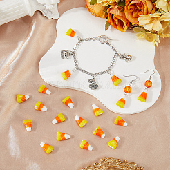 50 шт. бусины ручной работы в стиле лэмпворк на Хэллоуин&nbsp;LAMP-PA0001-43