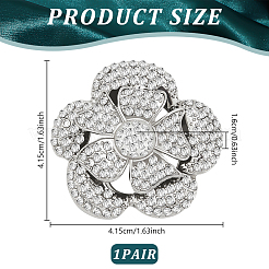 1 пара съемных цветочных украшений для обуви AJEW-FG0003-52