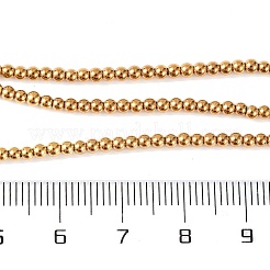 Гальванические нити из синтетических немагнитных гематитовых бусин G-H027-C01-01