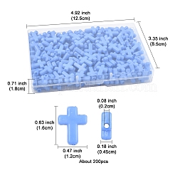 200pcs perles acryliques opaques&nbsp;SACR-FS0001-39G