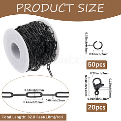 Kits para hacer collares y pulseras de cadena de acero inoxidable 304&nbsp;DIY-SP0003-51A