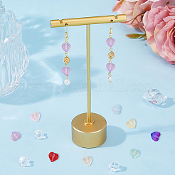 200шт 10 цвета прозрачные окрашенные распылением стеклянные бусины GGLA-HY0001-07