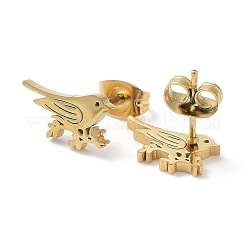 Серьга-гвоздик из нержавеющей стали 304 EJEW-H136-02G