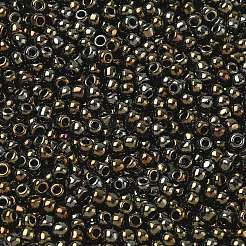 トーホー 6/0ラウンドビーズ  日本製シードビーズ  （メタリックアイリスブラウン83)個  4mm  穴：1.5mm  約840個/50g&nbsp;SEED-XTR06-0083