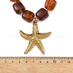 Colliers pendentifs en forme d'étoile de mer en acier inoxydable 304&nbsp;NJEW-JN06478