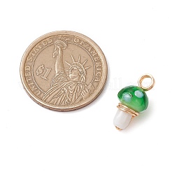 Подвески ручной работы в технике лэмпворк с медной проволокой PALLOY-JF03332