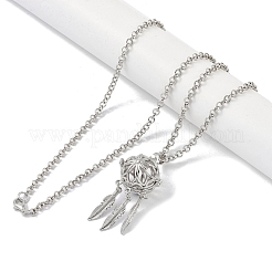 Colliers avec pendentif en laiton&nbsp;NJEW-G089-14C-P