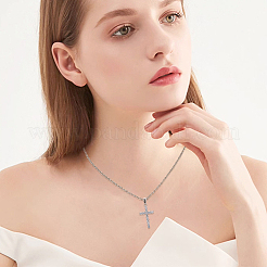 4 pièces en laiton micro pavé pendentifs en zircone cubique claire&nbsp;ZIRC-BBC0003-03P