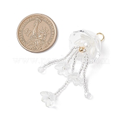 Большие подвески в виде медуз из стеклянных семян&nbsp;PALLOY-MZ01166-02