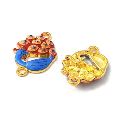 Legierung königsblau Emaille Verbindungsstück Charms&nbsp;FIND-U033-02G