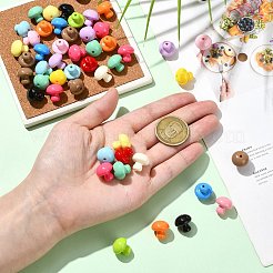 50 шт. Непрозрачные акриловые бусины&nbsp;OACR-CJ0002-65