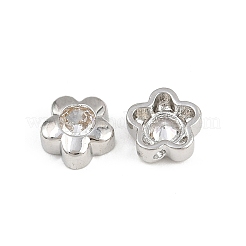 Латунные микро проложить кубического циркония бусы KK-A269-56P