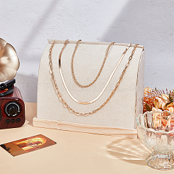 3шт. набор из 3-х стилей латунных цепочек для ожерелий&nbsp;NJEW-BBC0001-30