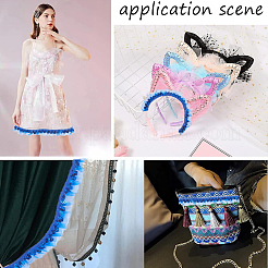 Чинлон со складками и кружевной отделкой&nbsp;OCOR-WH20012-21G