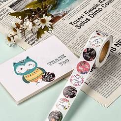 1-дюймовые самоклеящиеся бумажные наклейки на тему «Спасибо» DIY-K027-B04