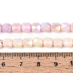 Антикоррозийные гальванические стеклянные бусины GLAA-N057-6mm-07