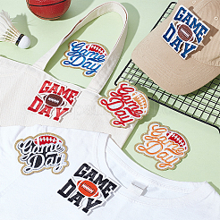 7 Stück 2 Stile Handtuch Stickerei Stil Stoff zum Aufbügeln/Aufnähen Patches&nbsp;PATC-GA0001-71