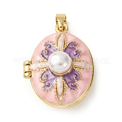 Латунь эмаль Locket подвески KK-F912-04A-G