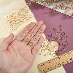 100 шт. латунные разрезные кольца&nbsp;FIND-HY0005-04B