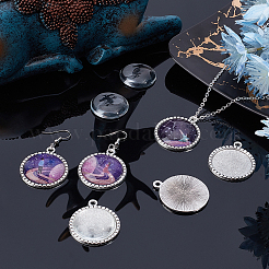 Наборы для самостоятельного изготовления 25 пары полукруглых сережек DIY-AR0001-34