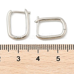 Латунные английском замке Серьги-кольца EJEW-P189-01P