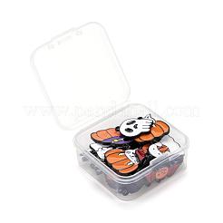 28 piezas 7 estilo halloween tema electroforesis negro aleación esmalte colgantes&nbsp;ENAM-LS0001-52