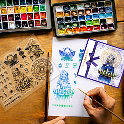 Пвх штампы DIY-WH0371-0113