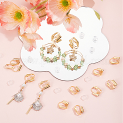 24 шт. латунные клипсы-конвертеры фурнитура KK-SP0001-16G