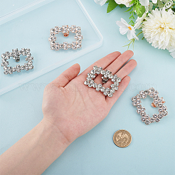 2 стиль украшения для обуви из сплава со стразами FIND-GO0002-24