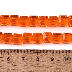 Fili di perline do vetro trasparente&nbsp;GLAA-R041-8x8mm-A03