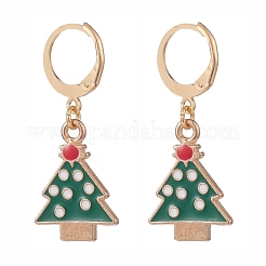 12 пара 12 стильных рождественских серег-подвесок из нержавеющей стали 304 с застежкой-рустиком&nbsp;EJEW-JE04900