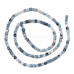 Fili di perline acquamarina blu diavolo naturale&nbsp;G-NH0073-C01-3mm