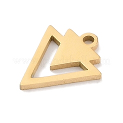 Vergoldete Anhänger aus 304 Edelstahl&nbsp;STAS-K286-03F-G