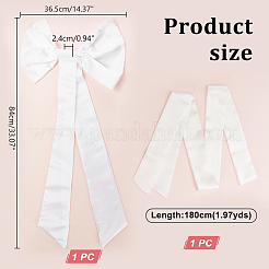 Съемный бархатный бант AJEW-GA0007-66