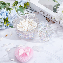 2 шт. стеклянная банка для конфет с крышкой&nbsp;AJEW-DR0002-50