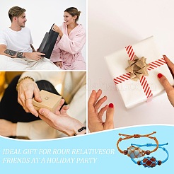 12шт регулируемый плетеный нейлоновый шнур макраме мешочек изготовление браслета&nbsp;AJEW-SW00010-04